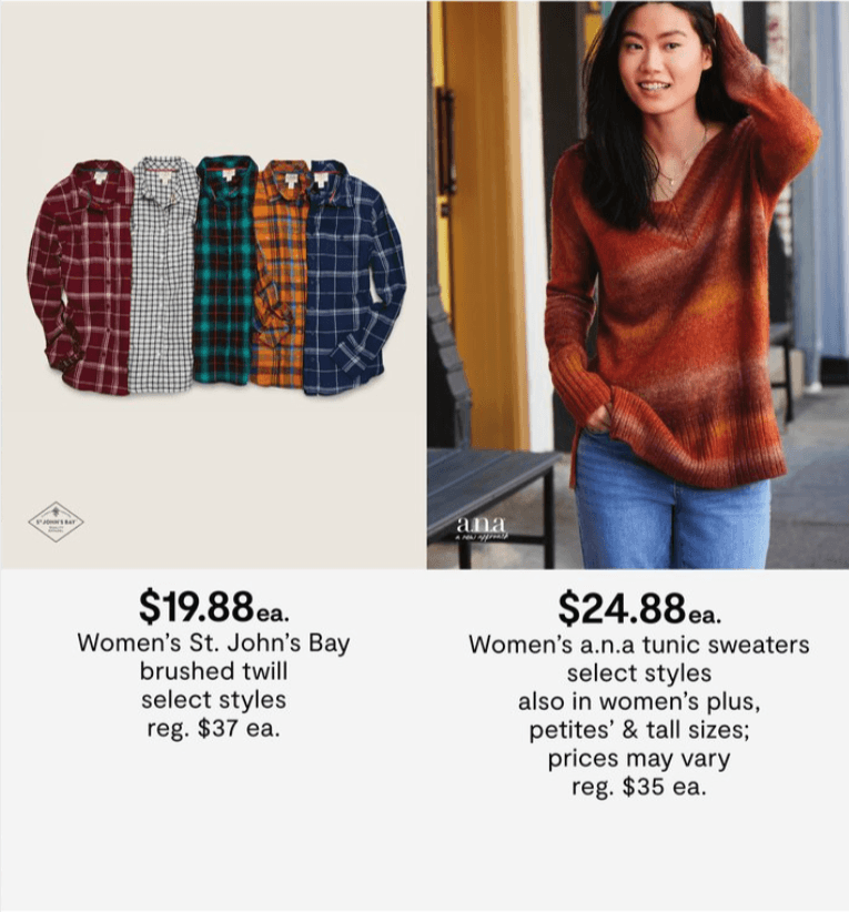 JCPenney Seasonal Lowest Prices Sale Oct 21 Oct 24, 2021
