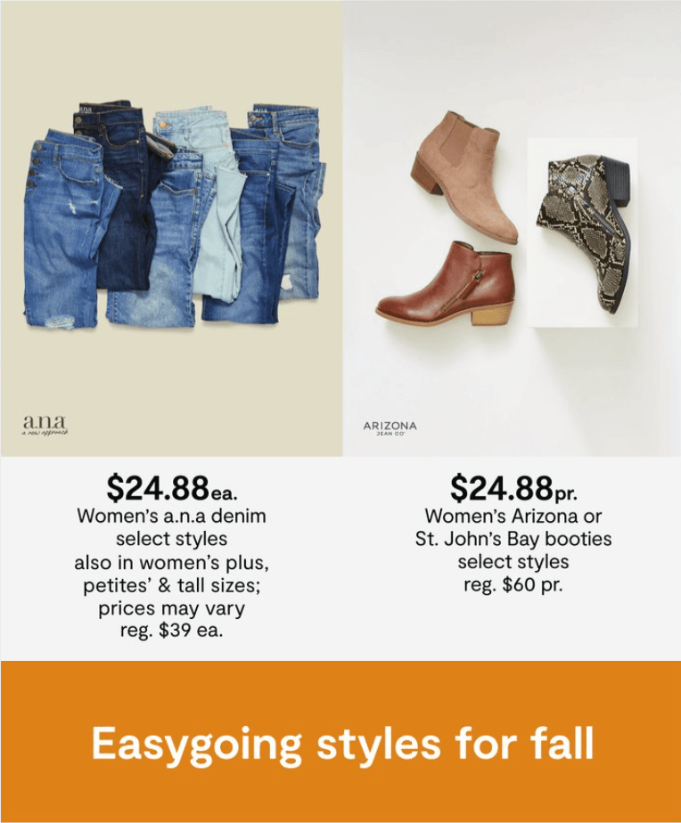 JCPenney Seasonal Lowest Prices Sale Oct 21 Oct 24, 2021