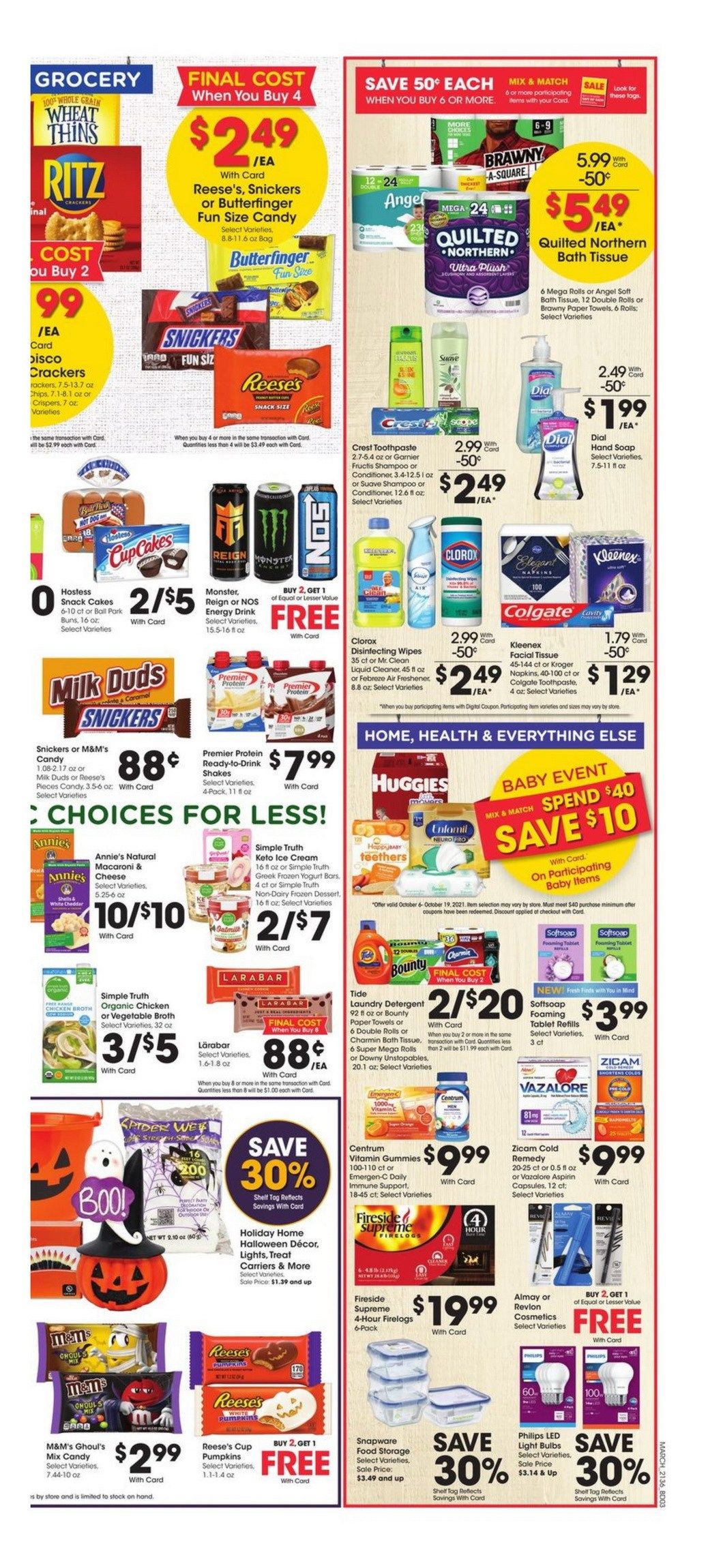 Kroger Weekly Ad Oct 06 Oct 12, 2021 (Halloween Promotion Included)