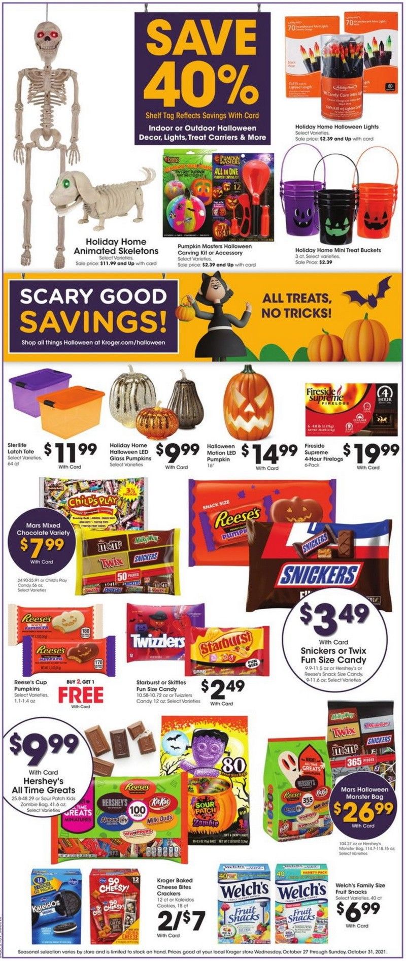 Kroger Weekly Ad Oct 27 Nov 02, 2021 (Halloween Promotion Included)