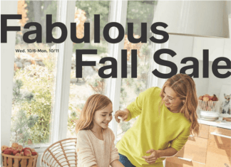 Macy’s October Fabulous Fall Sale Oct 06 – Oct 11, 2021