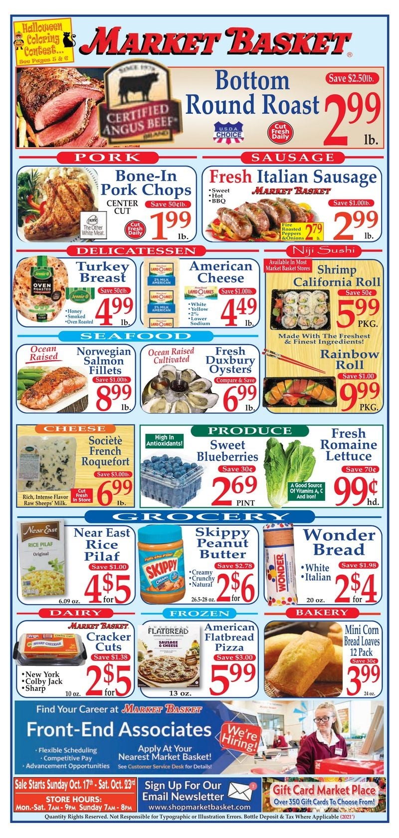 Market Basket Weekly Flyer Oct 17 – Oct 23, 2021 (Halloween Promotion ...
