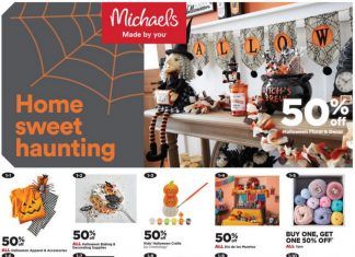 Michaels Weekly Ad Oct 17 – Oct 23, 2021 (Halloween Promotion Included)