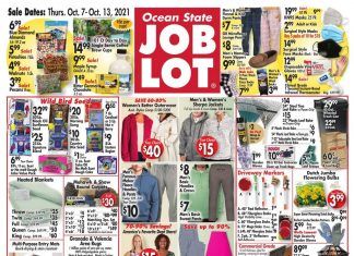 Ocean State Job Lot Weekly Ad Oct 07 – Oct 13, 2021