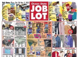 Ocean State Job Lot Weekly Ad Oct 28 – Nov 03, 2021