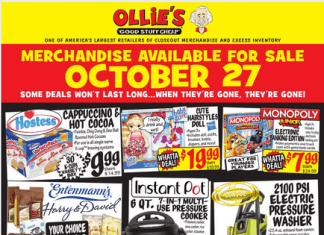 Ollie’s Weekly Ad Oct 27 – Nov 03, 2021 (Halloween Promotion Included)