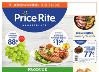 Price Rite Weekly Ad Oct 08 – Oct 14, 2021