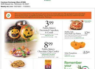 Publix Weekly Ad Oct 27 – Nov 02, 2021 (Halloween Promotion Included)