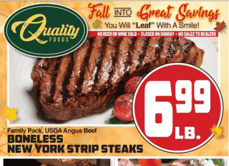 Quality Foods Weekly Ad Oct 06 – Oct 12, 2021 (Halloween Promotion Included)
