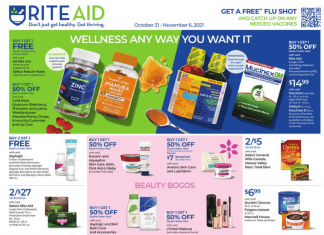 Rite Aid Weekly Ad Oct 31 – Nov 06, 2021 (Halloween Promotion Included)