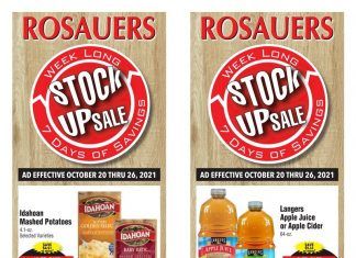 Rosauers Weekly Ad Oct 20 – Oct 26, 2021