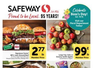 Safeway Weekly Ad Oct 13 – Oct 19, 2021