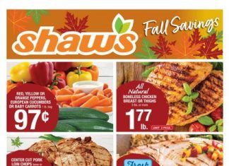 Shaw’s Weekly Ad Oct 08 – Oct 14, 2021
