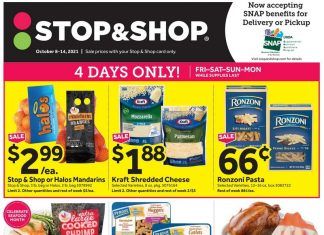 Stop & Shop Weekly Ad Oct 08 – Oct 14, 2021
