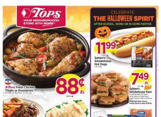 Tops Weekly Sale Oct 24 – Oct 30, 2021 (Halloween Promotion Included)