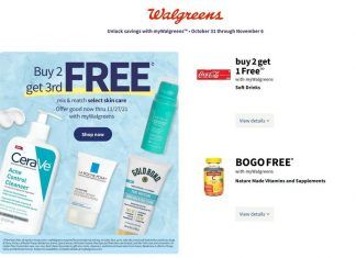Walgreens Weekly Ad Oct 31 – Nov 06, 2021