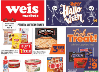 Weis Markets Weekly Ad Oct 29 – Nov 04, 2021 (Halloween Promotion Included)