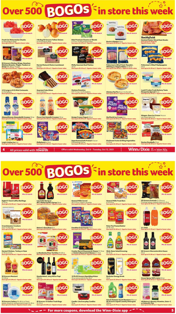 WinnDixie Weekly Ad Oct 06 Oct 12, 2021