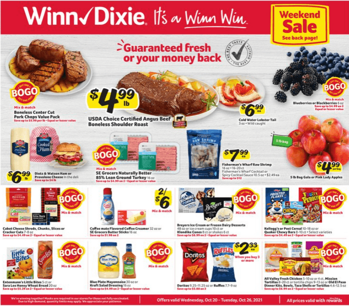WinnDixie Weekly Ad Oct 20 Oct 26, 2021 (Halloween Promotion Included)