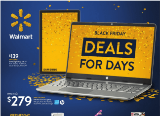 Walmart Black Friday Nov 10 – Nov 14, 2021