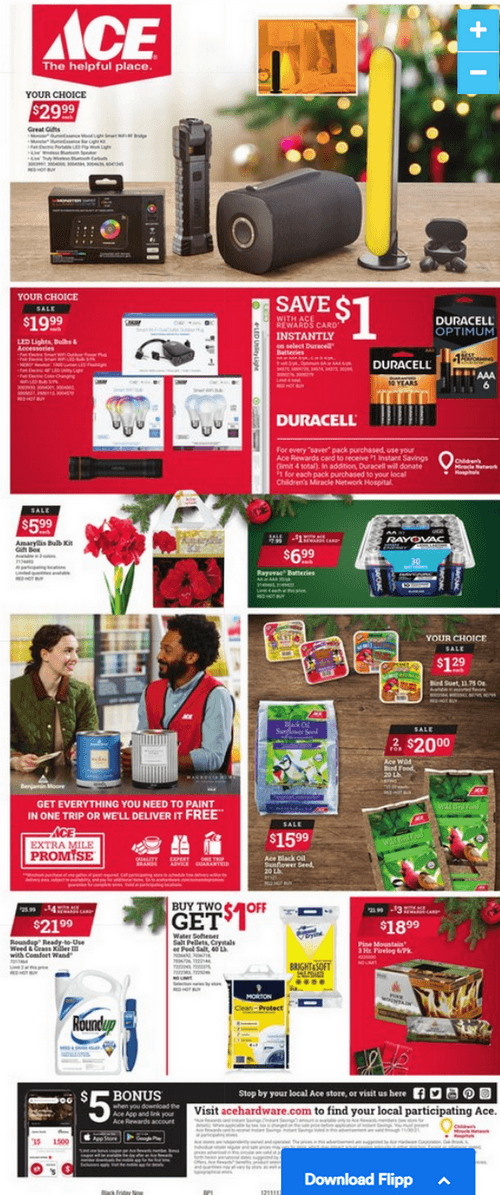 ACE Hardware Black Friday Ad Nov 17 Nov 30, 2021