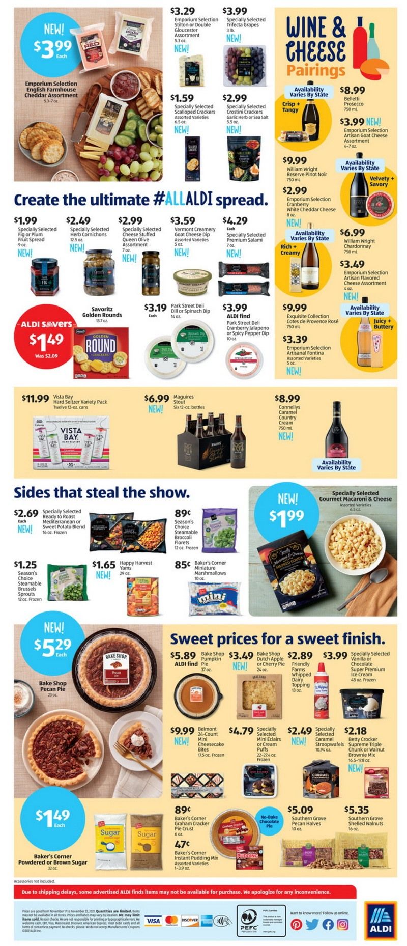 ALDI Weekly Ad Nov 17 – Nov 23, 2021 (Thanks-for-Giving Promotion Included)