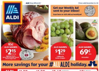 ALDI Weekly Ad Nov 24 – Nov 30, 2021