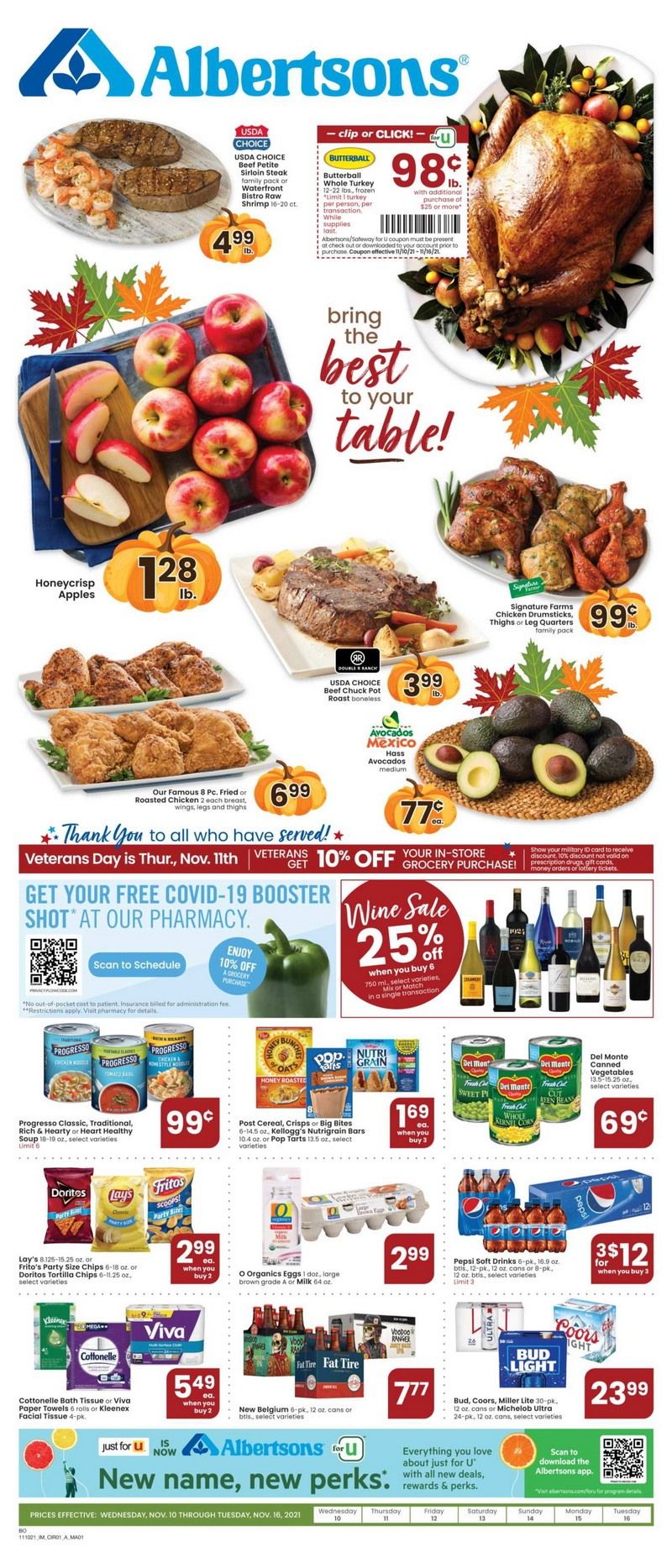 Albertsons Weekly Ad Nov 10 Nov 16, 2021