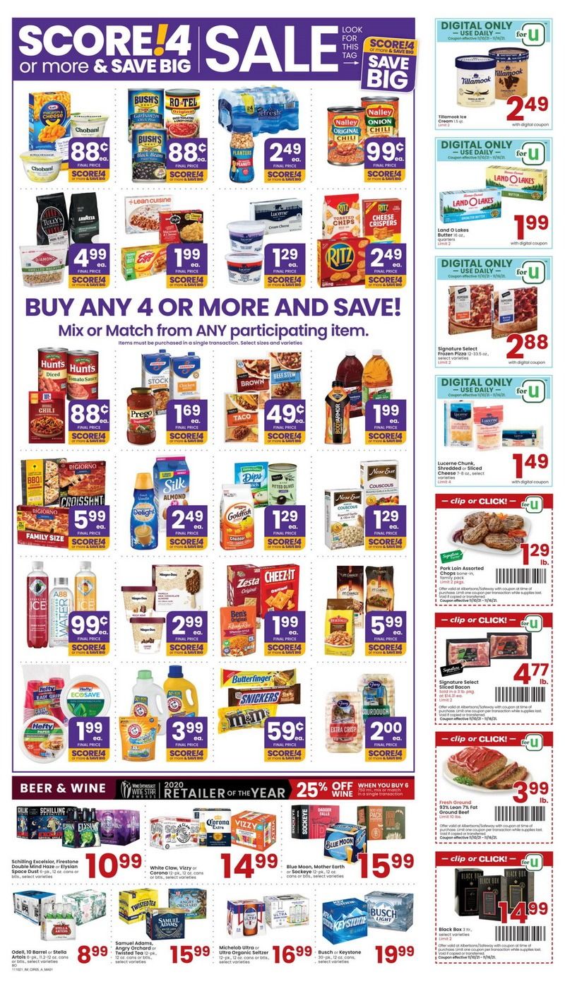Albertsons Weekly Ad Nov 10 Nov 16, 2021