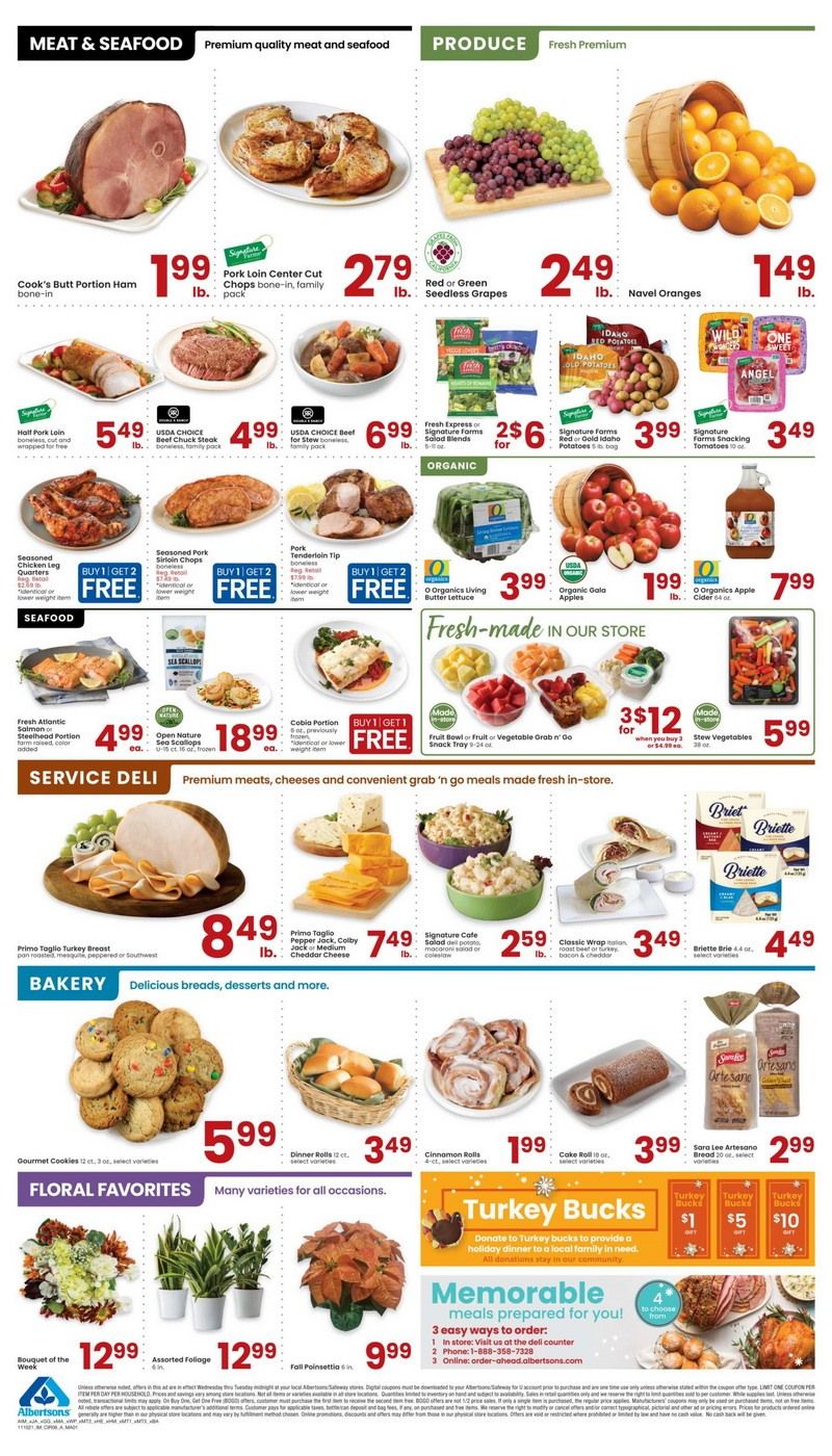 Albertsons Weekly Ad Nov 10 Nov 16, 2021