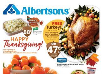 Albertsons Weekly Ad Nov 17 – Nov 25, 2021 (Thanks-for-Giving Promotion Included)