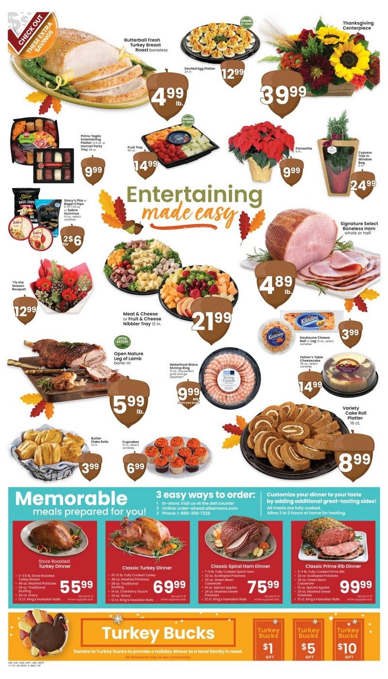 Albertsons Weekly Ad Nov 17 Nov 25, 2021 Promotion