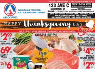 Associated Supermarkets Weekly Ad Nov 18 – Nov 25, 2021