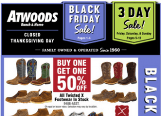 Atwoods Black Friday Ad Nov 25 – Nov 28, 2021