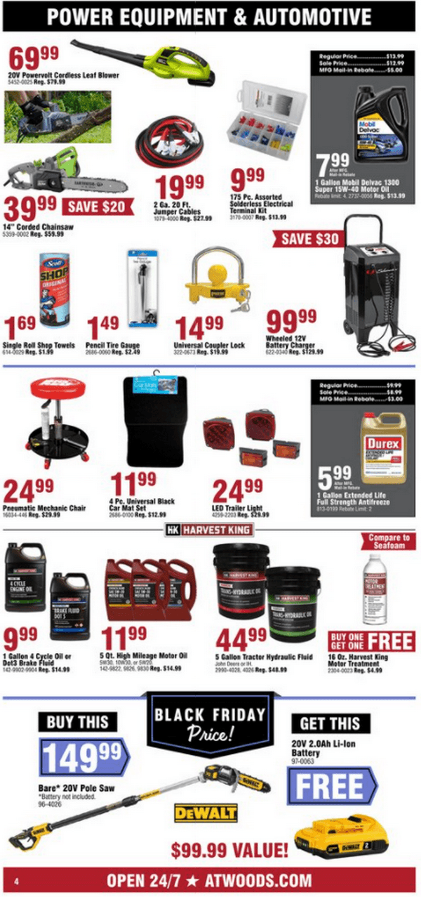 Atwoods Black Friday Ad Nov 10 – Nov 14, 2021