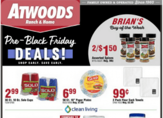 Atwoods Black Friday Ad Nov 17 – Nov 24, 2021