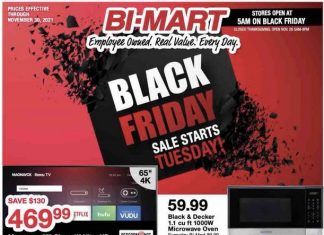 Bi-Mart Black Friday Flyer Nov 22 – Nov 30,2021