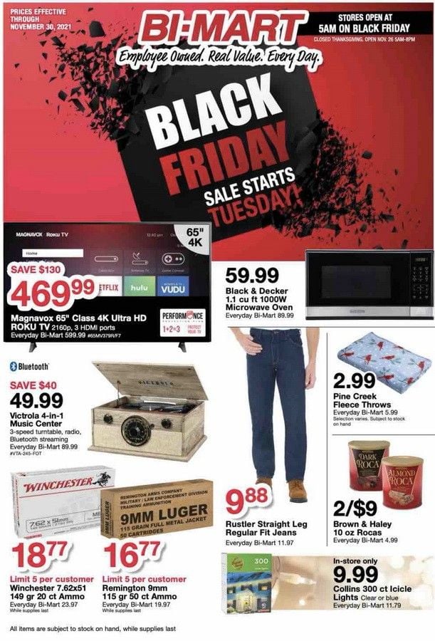 BiMart Black Friday Flyer Nov 22 Nov 30,2021