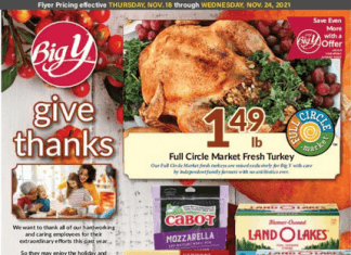 Big Y Weekly Ad Nov 18 – Nov 24, 2021 (Thanks-for-Giving Promotion Included)