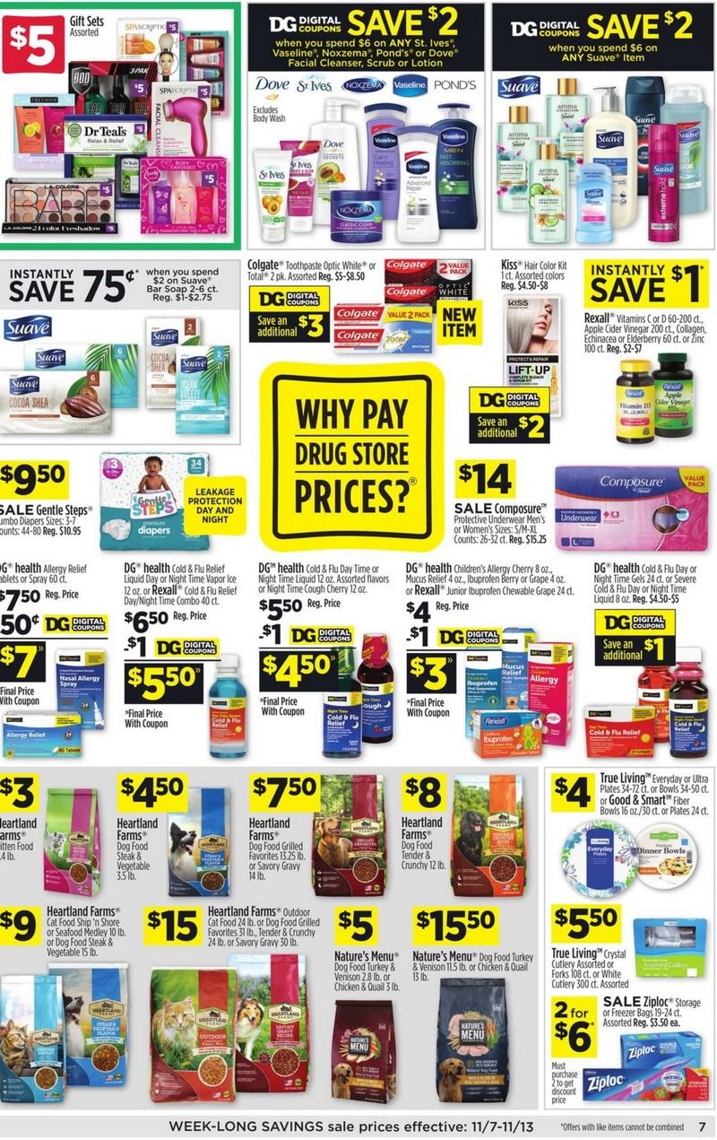 Dollar General Weekly Ad Nov 07
