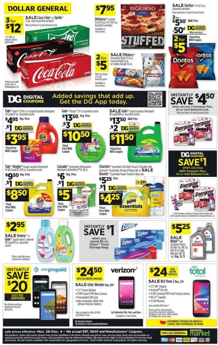 Dollar General Weekly Ad Nov 28 Dec 04, 2021