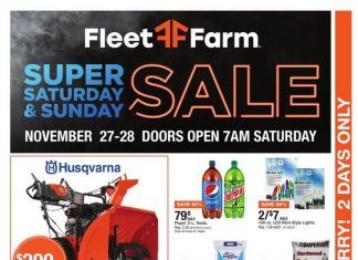 Fleet Farm Black Friday Ad Nov 27 – Nov 28, 2021