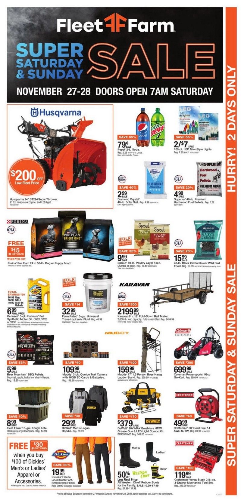 Fleet Farm Black Friday Ad Nov 27 Nov 28, 2021