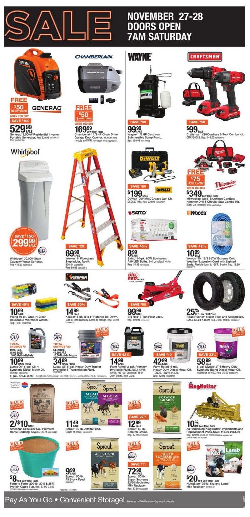 Fleet Farm Black Friday Ad Nov 27 Nov 28, 2021