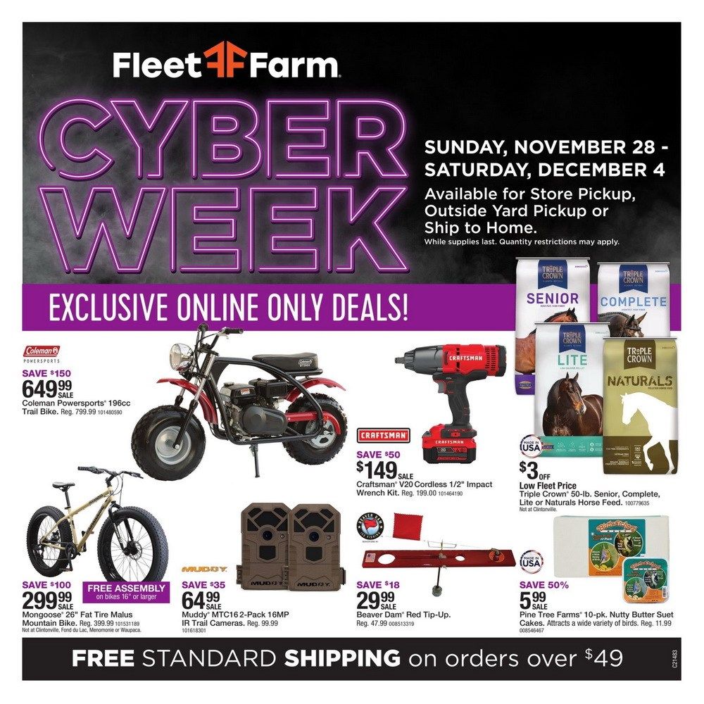 Fleet Farm Cyber Week Ad Nov 28 Dec 04, 2021