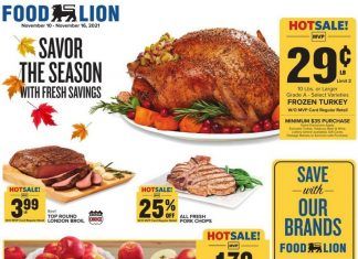 Food Lion Weekly Ad Nov 10 – Nov 16, 2021