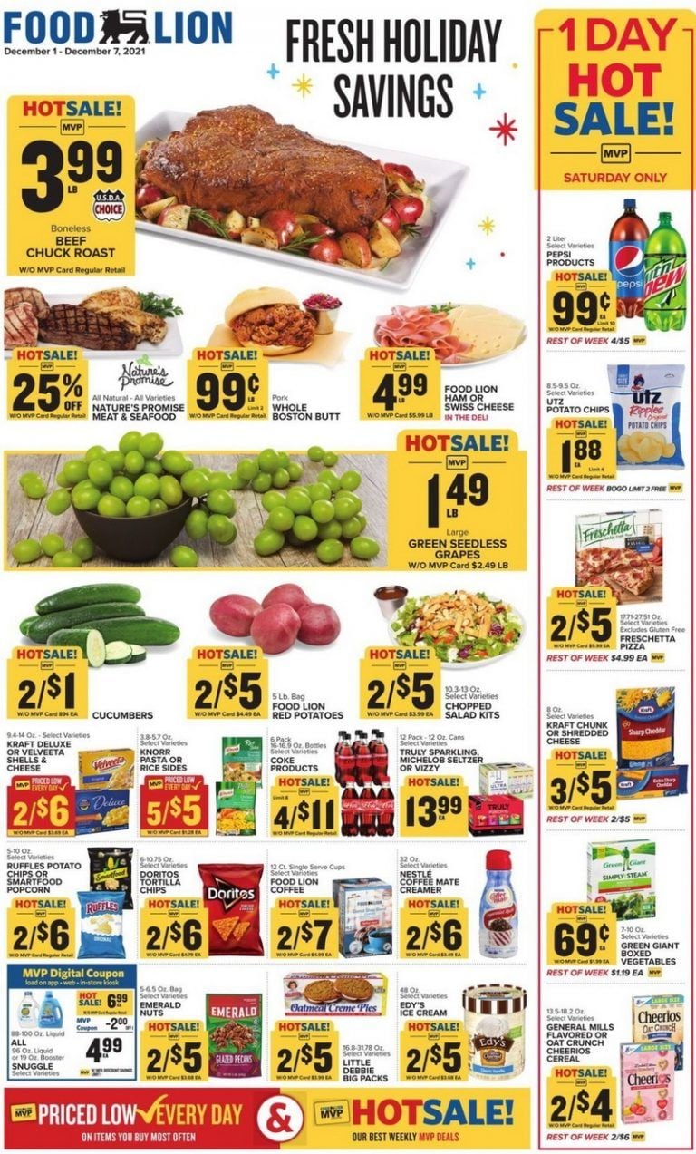 Food Lion Weekly Ad Dec 01 – Dec 07, 2021