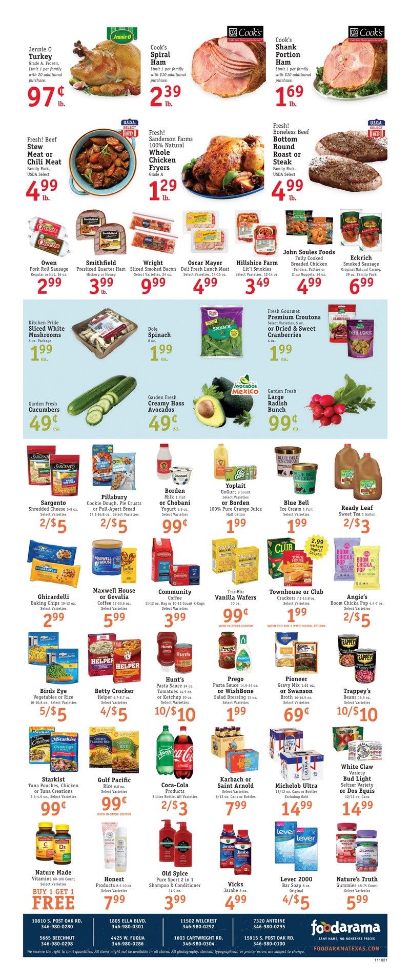 Foodarama Weekly Ad Nov 10 Nov 16, 2021