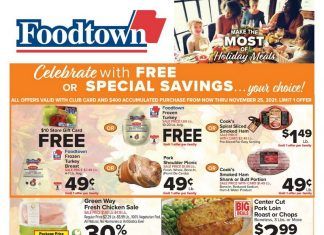 Foodtown Weekly Ad Nov 12 – Nov 18, 2021