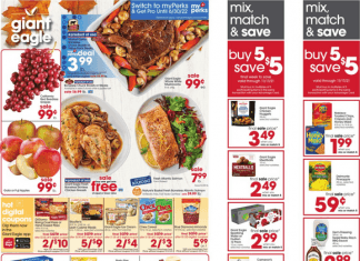 Giant Eagle Weekly Ad Nov 04 – Nov 10, 2021